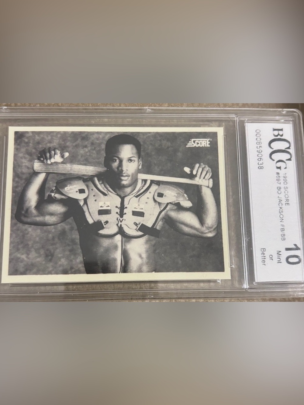 1990 Score Graded "BO KNOWS" famous Card - Graded a perfect 10 from Beckett